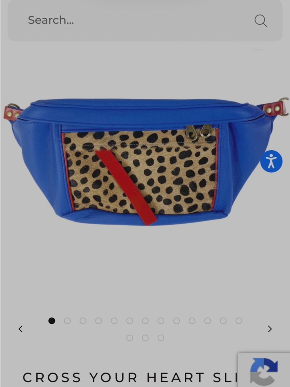 ISO Parker Thatch Sling Blue Leather + Leopard - Do Not Buy